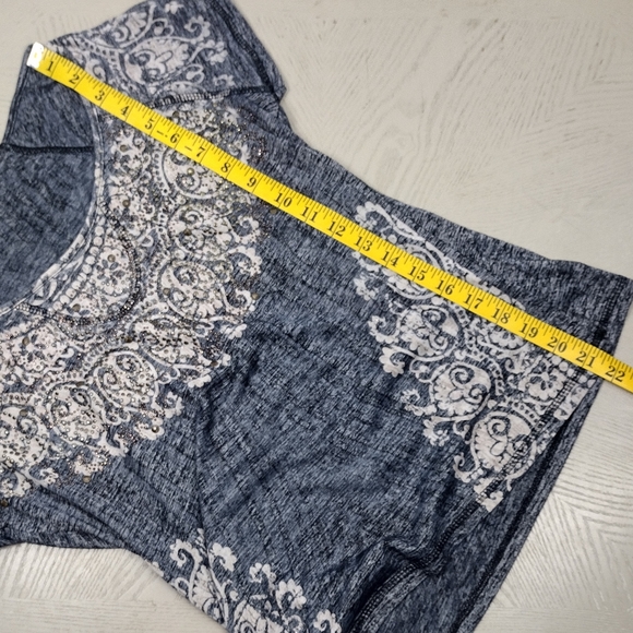 Studded Decorative Accent Top - Picture 5 of 7